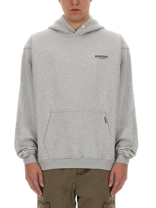 Represent SWEATSHIRT WITH LOGO