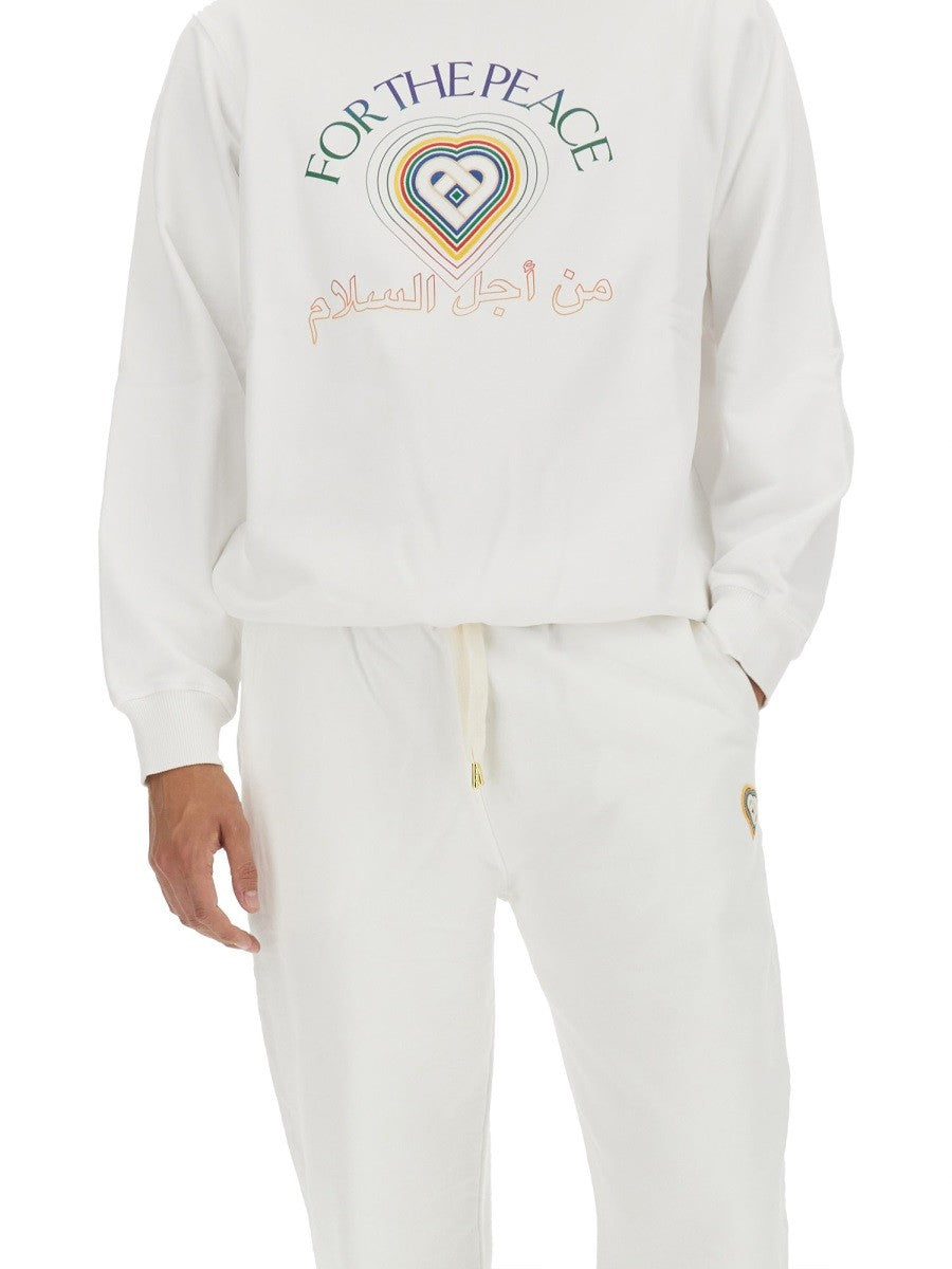 CASABLANCA SWEATSHIRT WITH LOGO