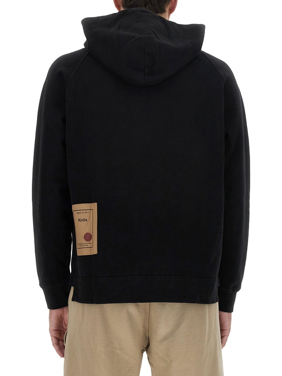 TEN C SWEATSHIRT WITH LOGO