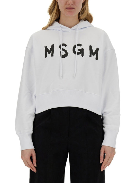 msgm SWEATSHIRT WITH LOGO