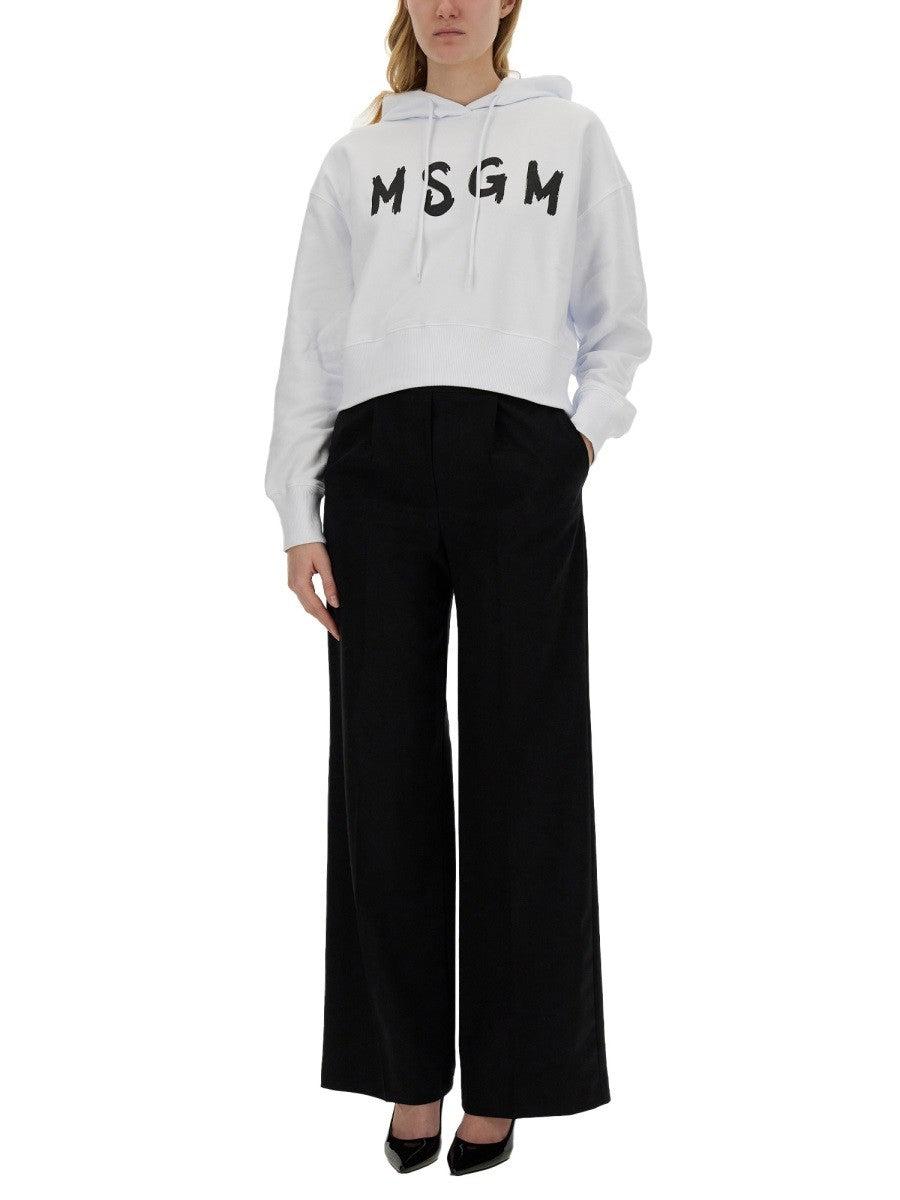 msgm SWEATSHIRT WITH LOGO