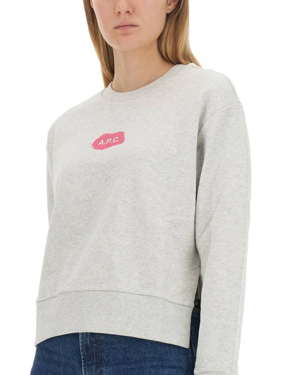 A.P.C. SWEATSHIRT WITH LOGO