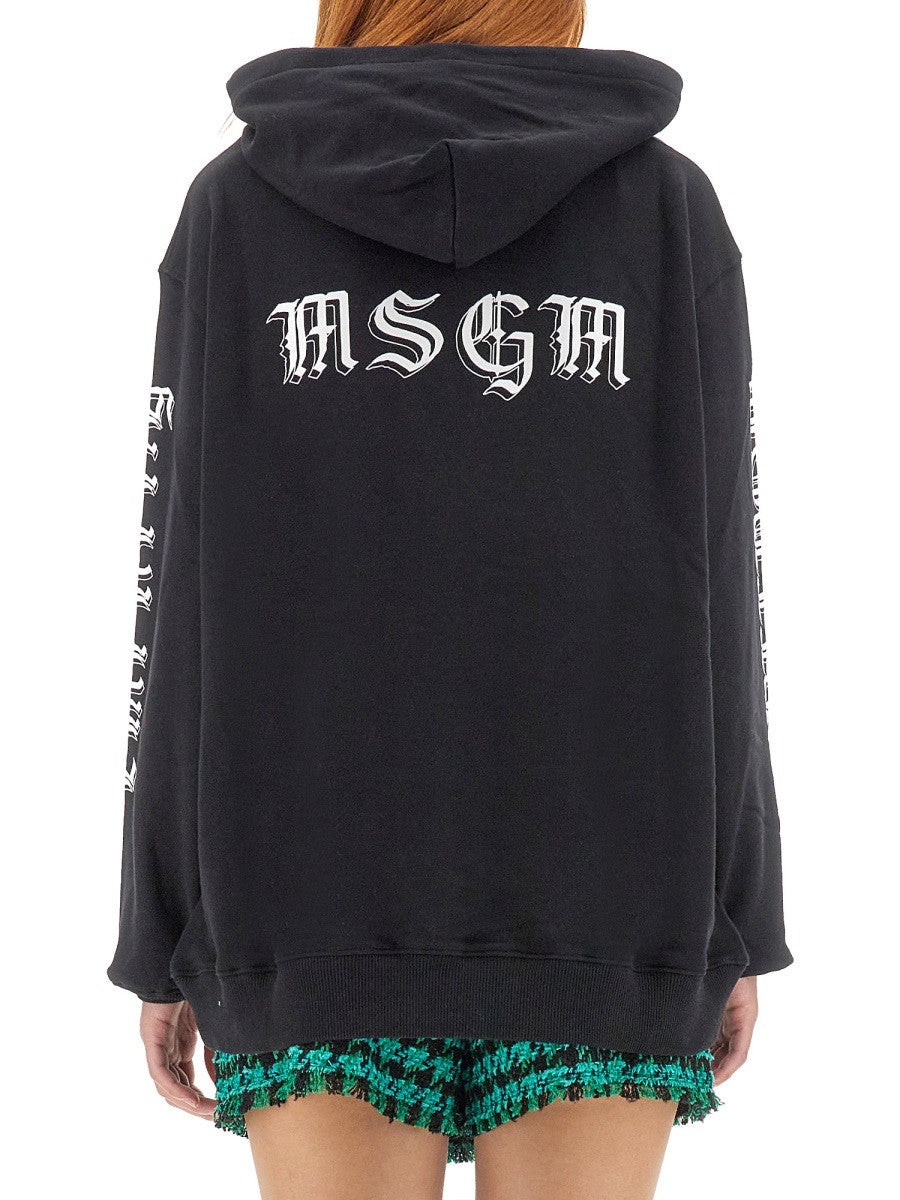 msgm SWEATSHIRT WITH LOGO