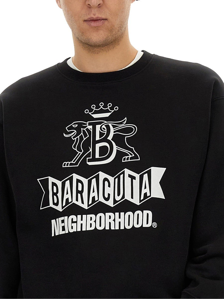 BARACUTA X NEIGHBORHOOD SWEATSHIRT WITH LOGO