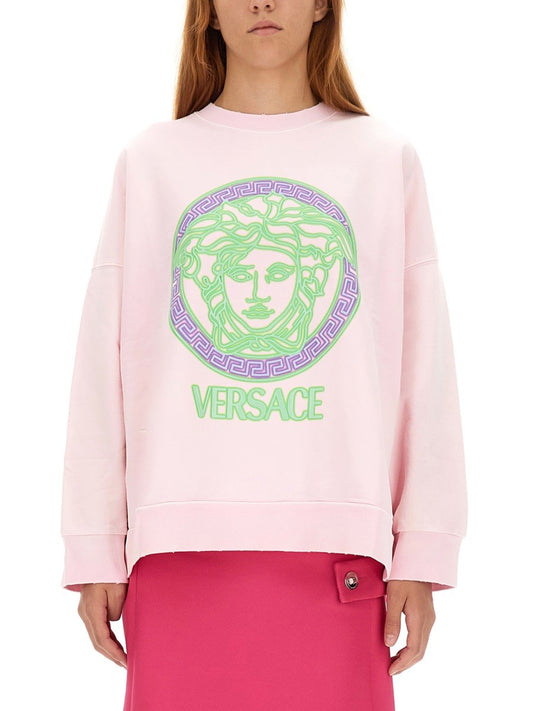 Versace SWEATSHIRT WITH MEDUSA LOGO