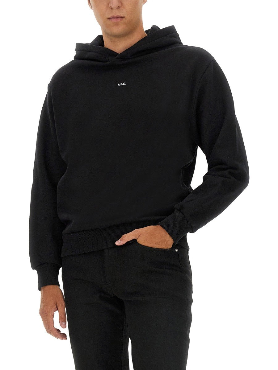 A.P.C. SWEATSHIRT WITH MICRO LOGO