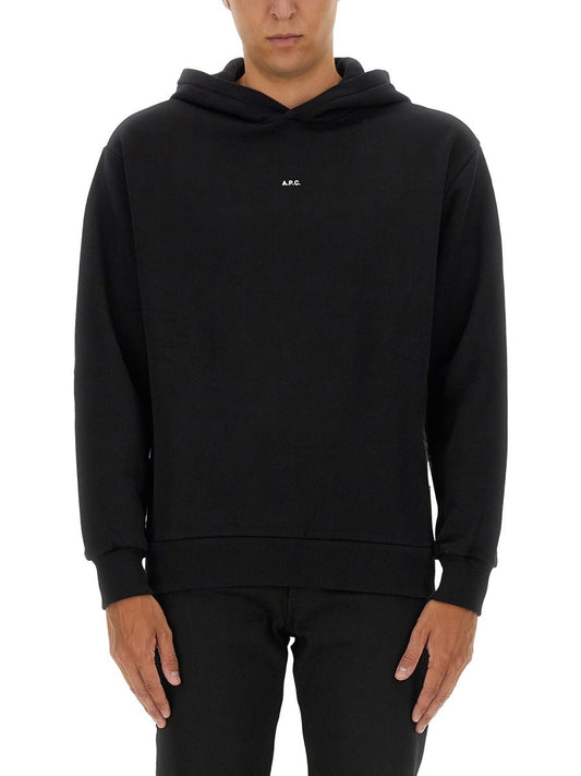 A.P.C. SWEATSHIRT WITH MICRO LOGO