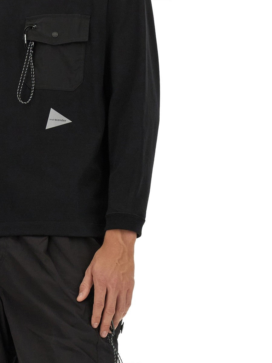 AND WANDER SWEATSHIRT WITH POCKET