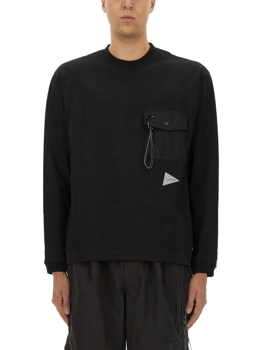 AND WANDER SWEATSHIRT WITH POCKET