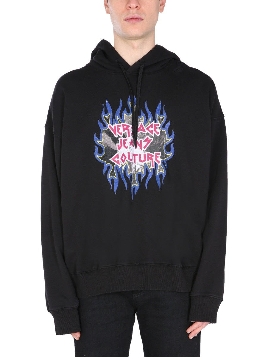 Versace Jeans Couture SWEATSHIRT WITH ROCK LOGO