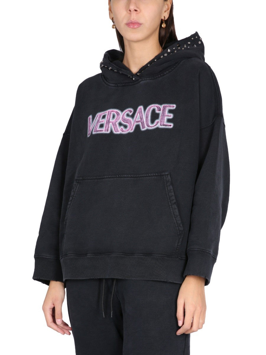 Versace SWEATSHIRT WITH STUDS