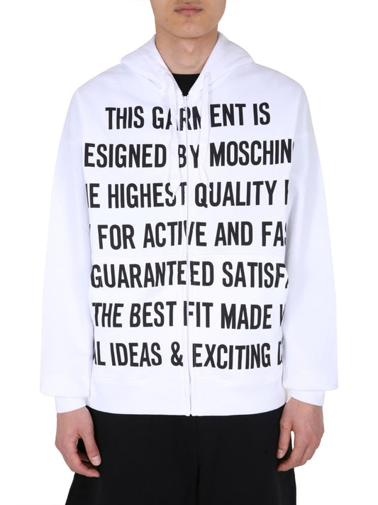 Moschino SWEATSHIRT WITH ZIP
