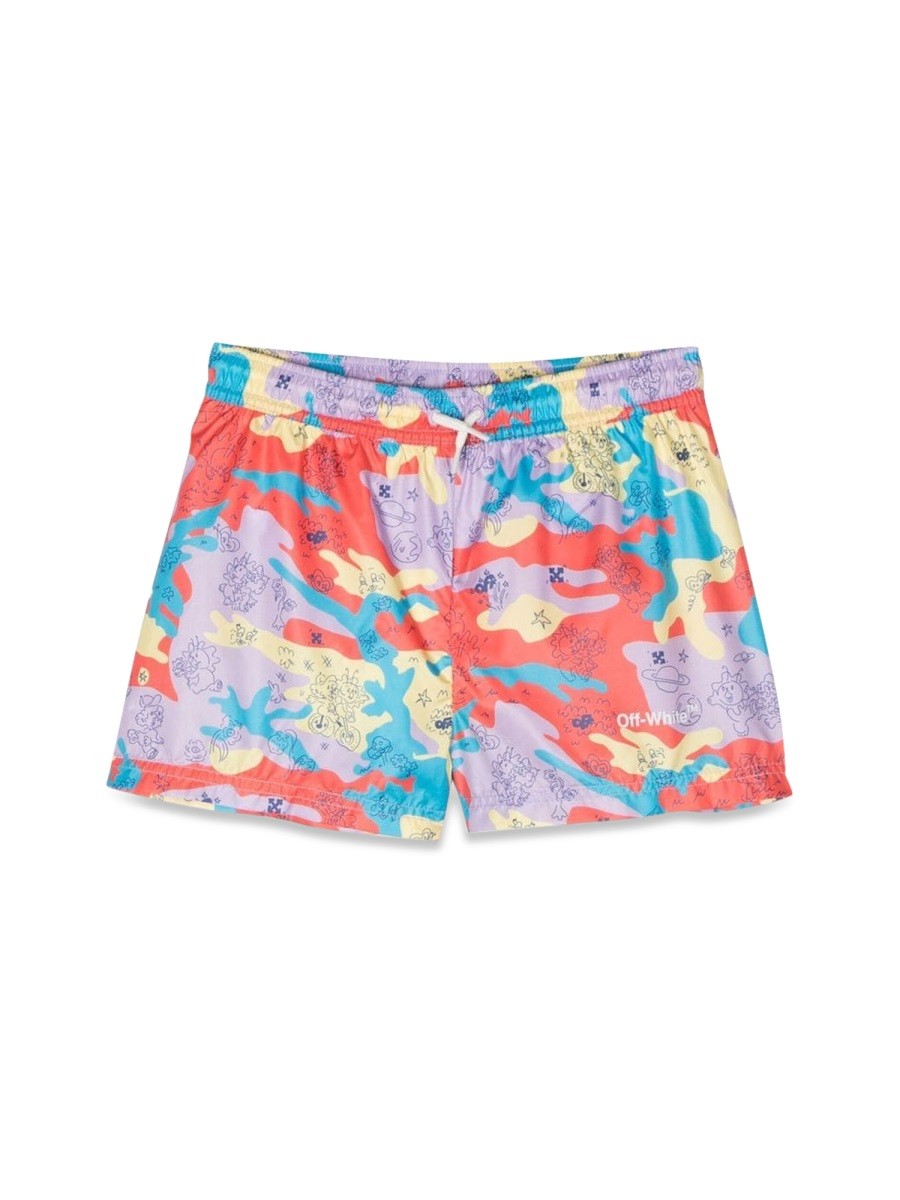 Off-white SWIM SHORT