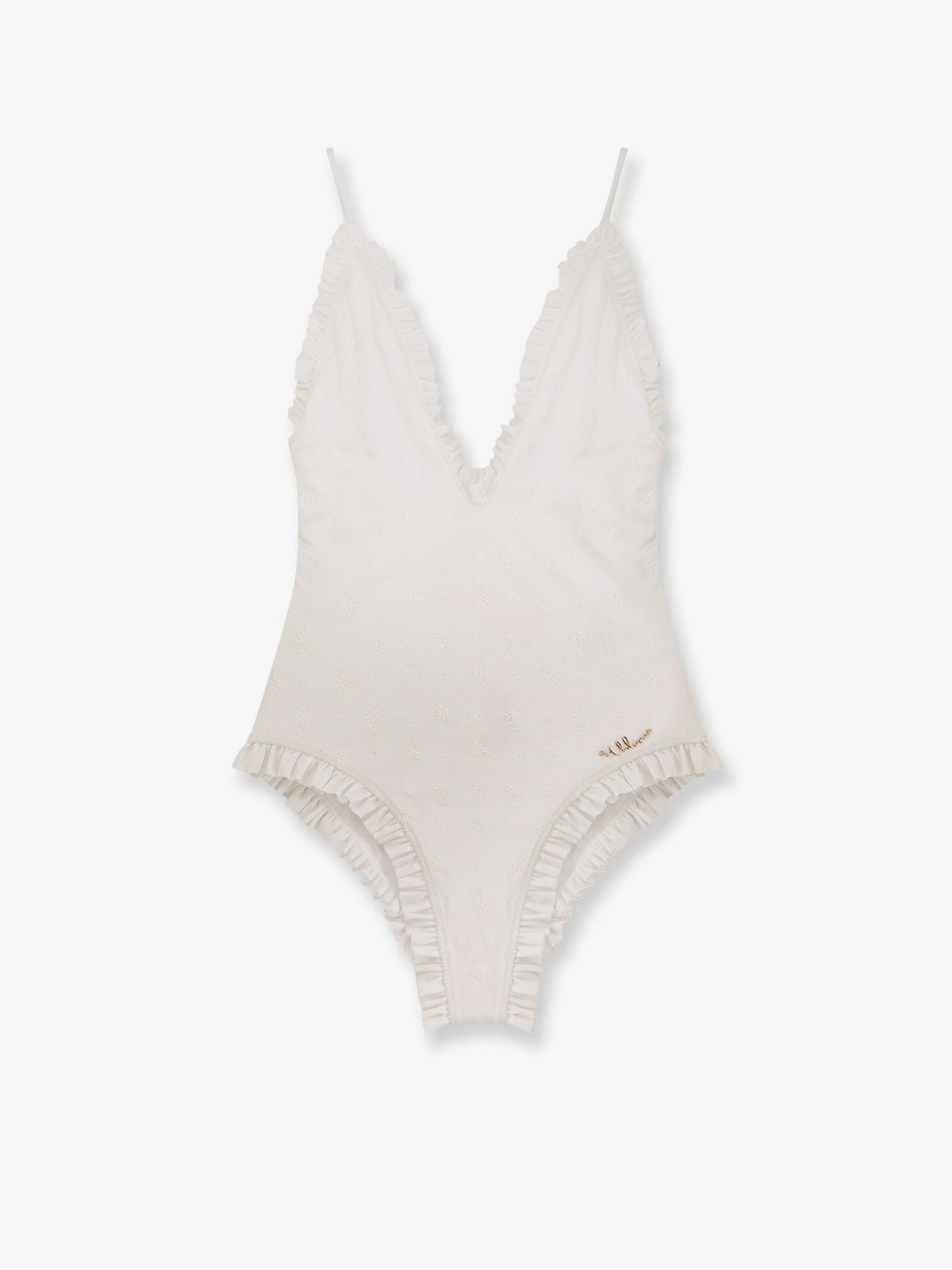 CHLOE' Swimsuit with Logo detail