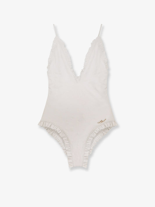 CHLOE' Swimsuit with Logo detail