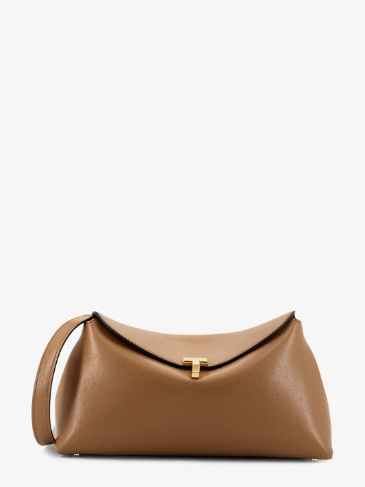 TOTEME T-Lock Clutch leather shoulder bag