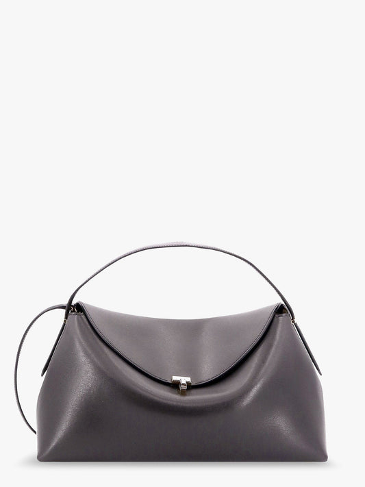 TOTEME T-lock leather handbag with frontal monogram