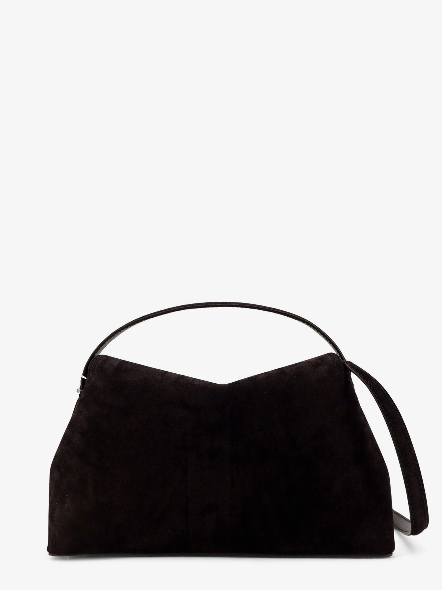 TOTEME T-Lock suede leather shoulder bag
