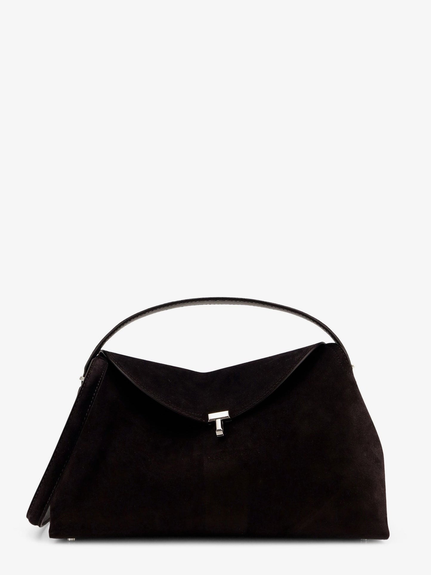 TOTEME T-Lock suede leather shoulder bag