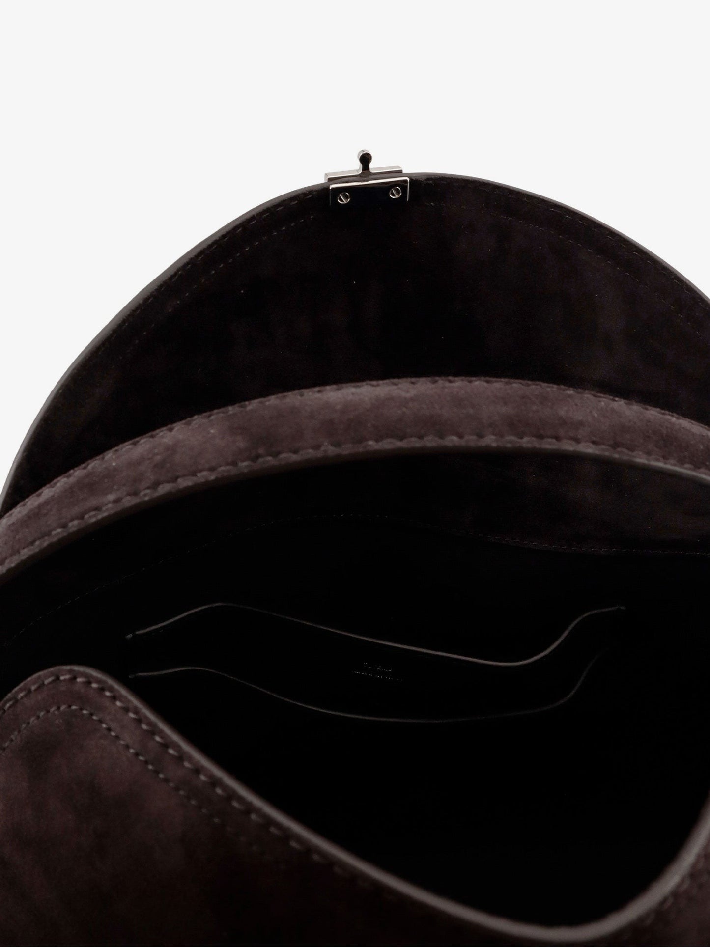 TOTEME T-Lock suede leather shoulder bag