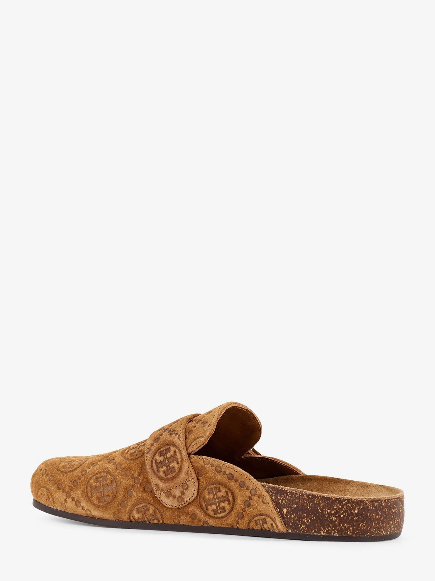 Tory Burch T Monogram Mellow jacquard suede Mule