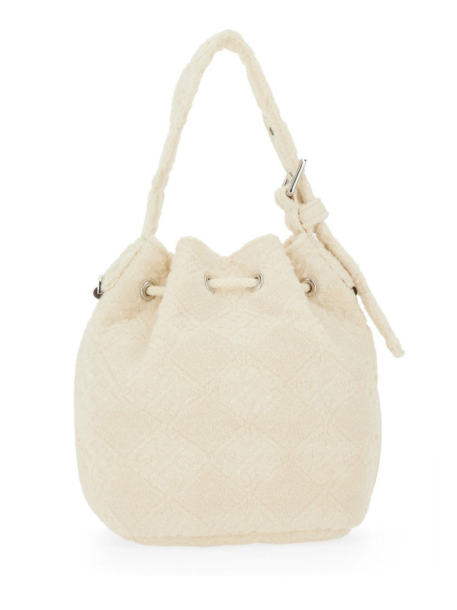 Tory Burch "T MONOGRAM" MINI BUCKET BAG