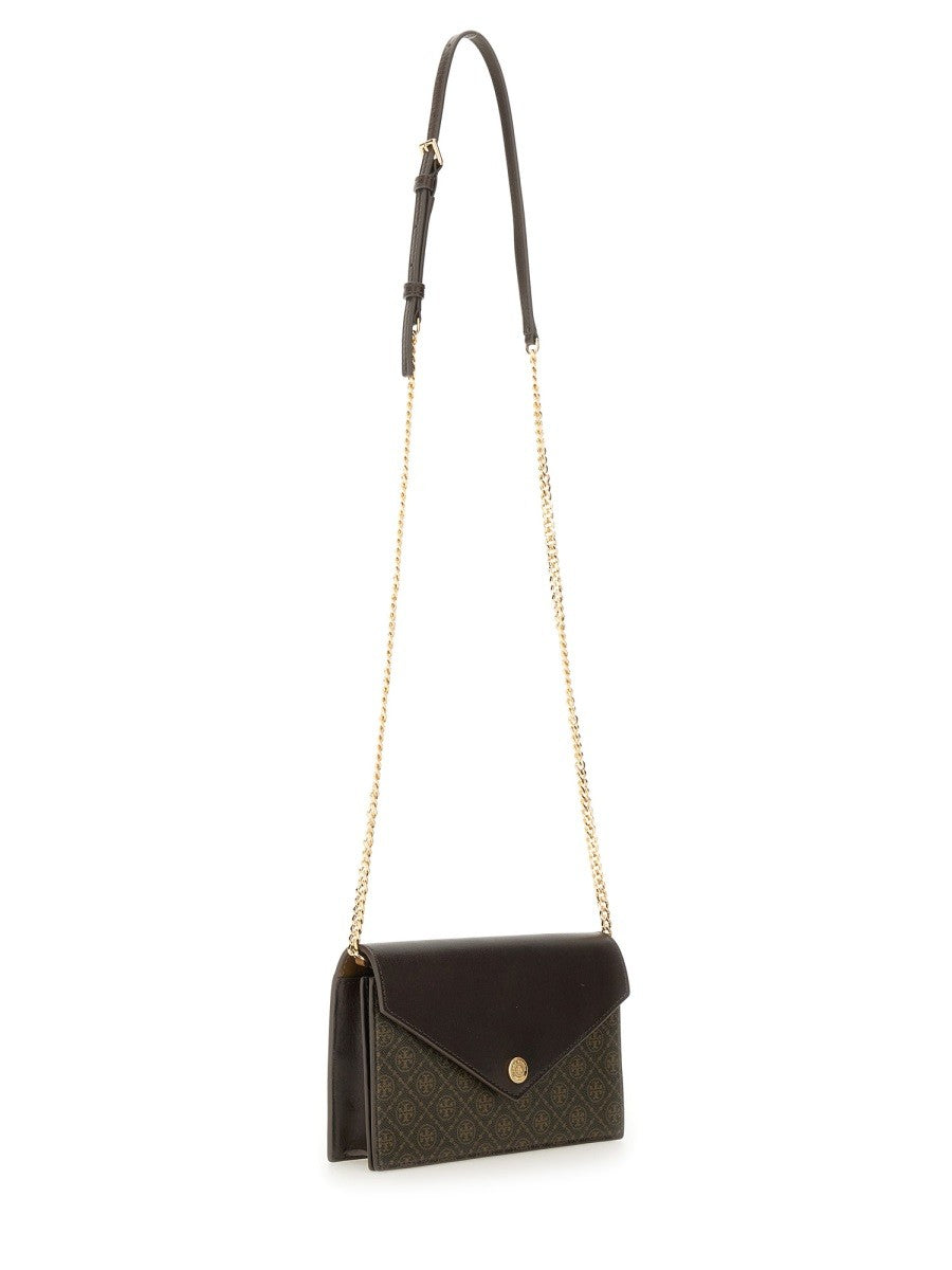 Tory Burch "T MONOGRAM" WALLET WITH CHAIN