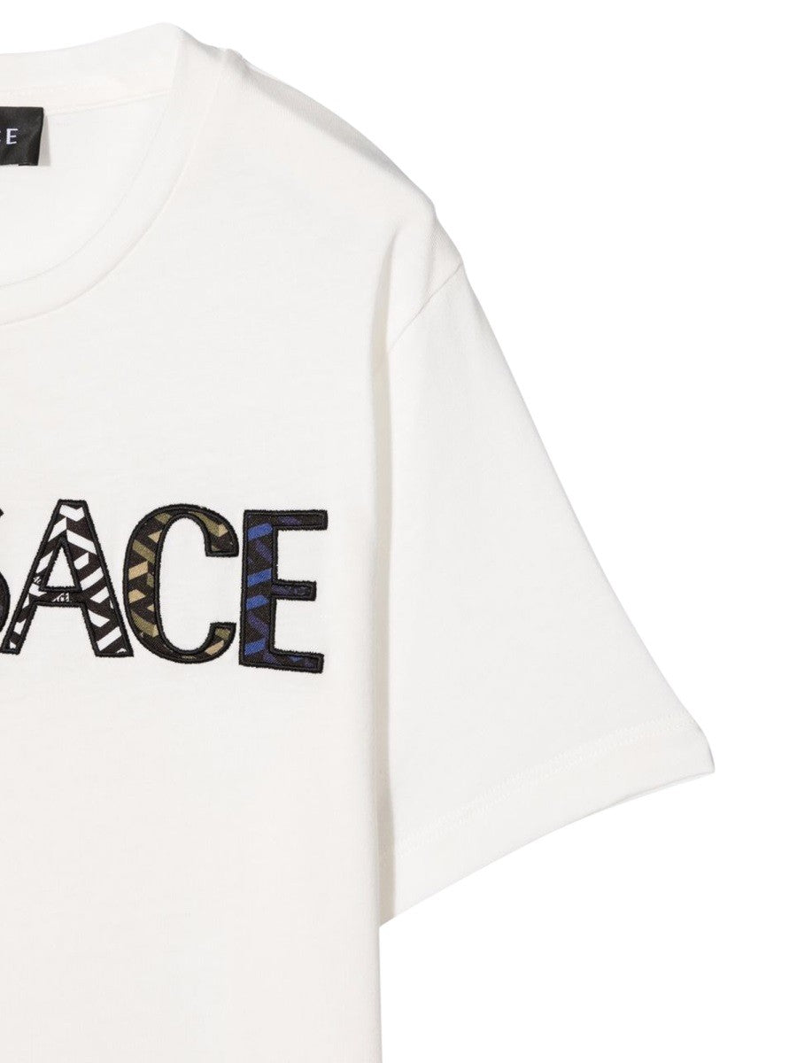 Versace T-SHIRT JERSEY MONOGRAM + ST. VERSACE