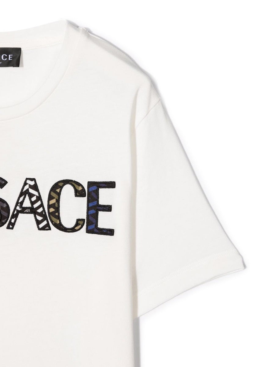 Versace T-SHIRT JERSEY MONOGRAM + ST. VERSACE