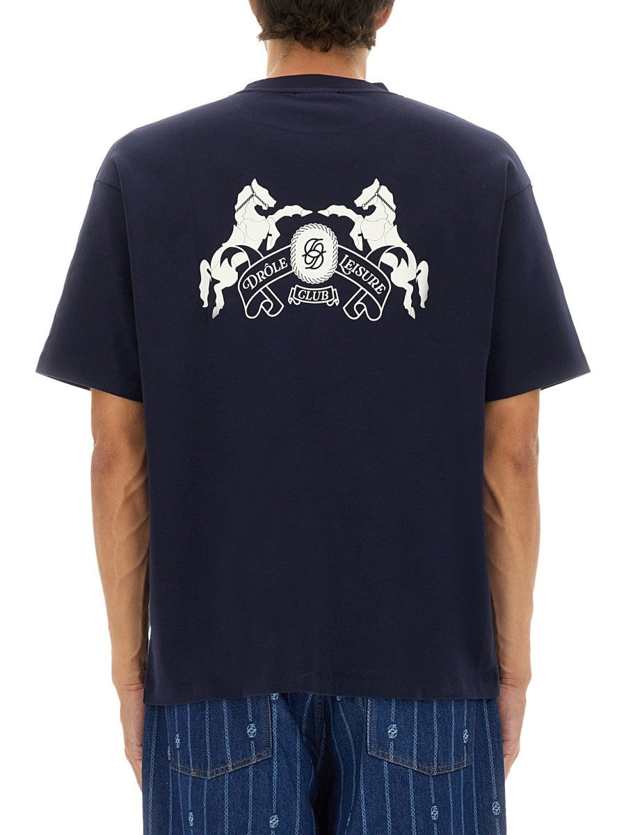 Drole De Monsieur T-SHIRT "LE EMBLÈME CHEVAUX"