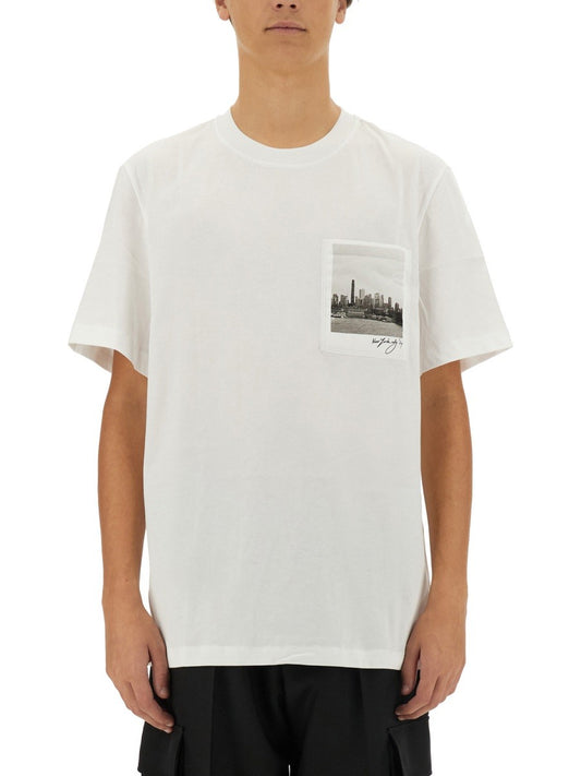 Helmut Lang T-SHIRT POSTCARD SKYLINE