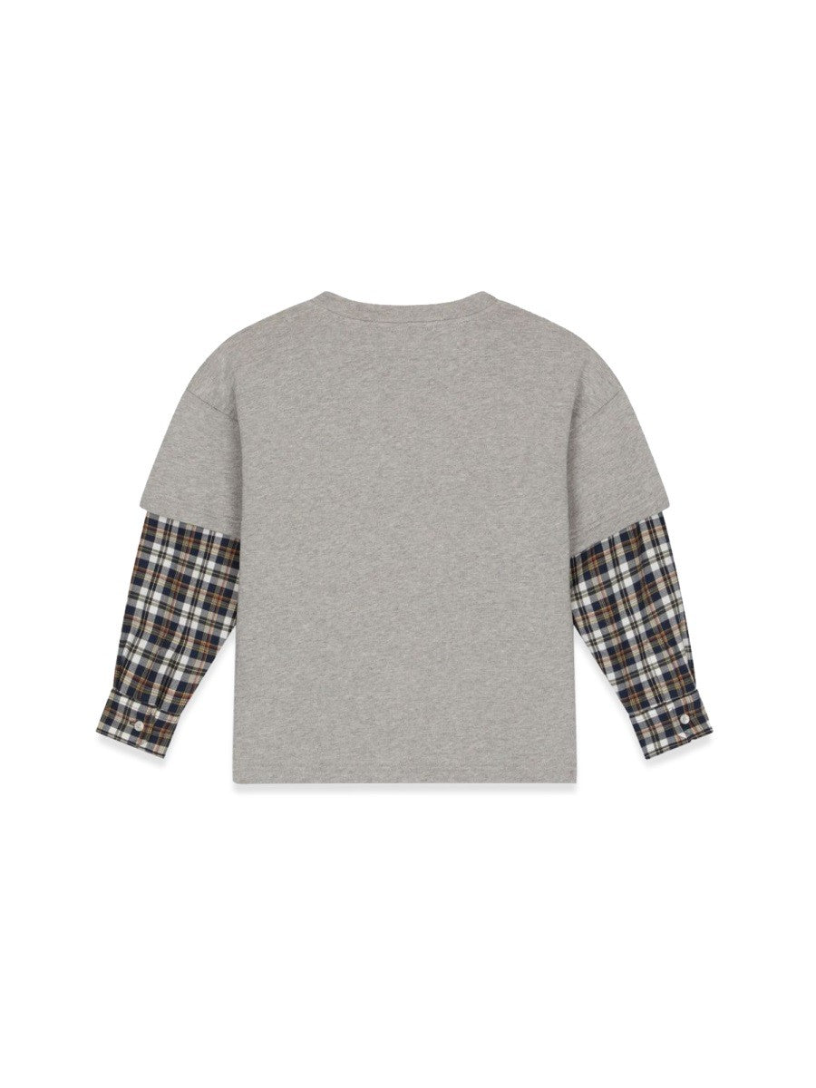 Dolce & Gabbana t-shirt prairie sleeves checks