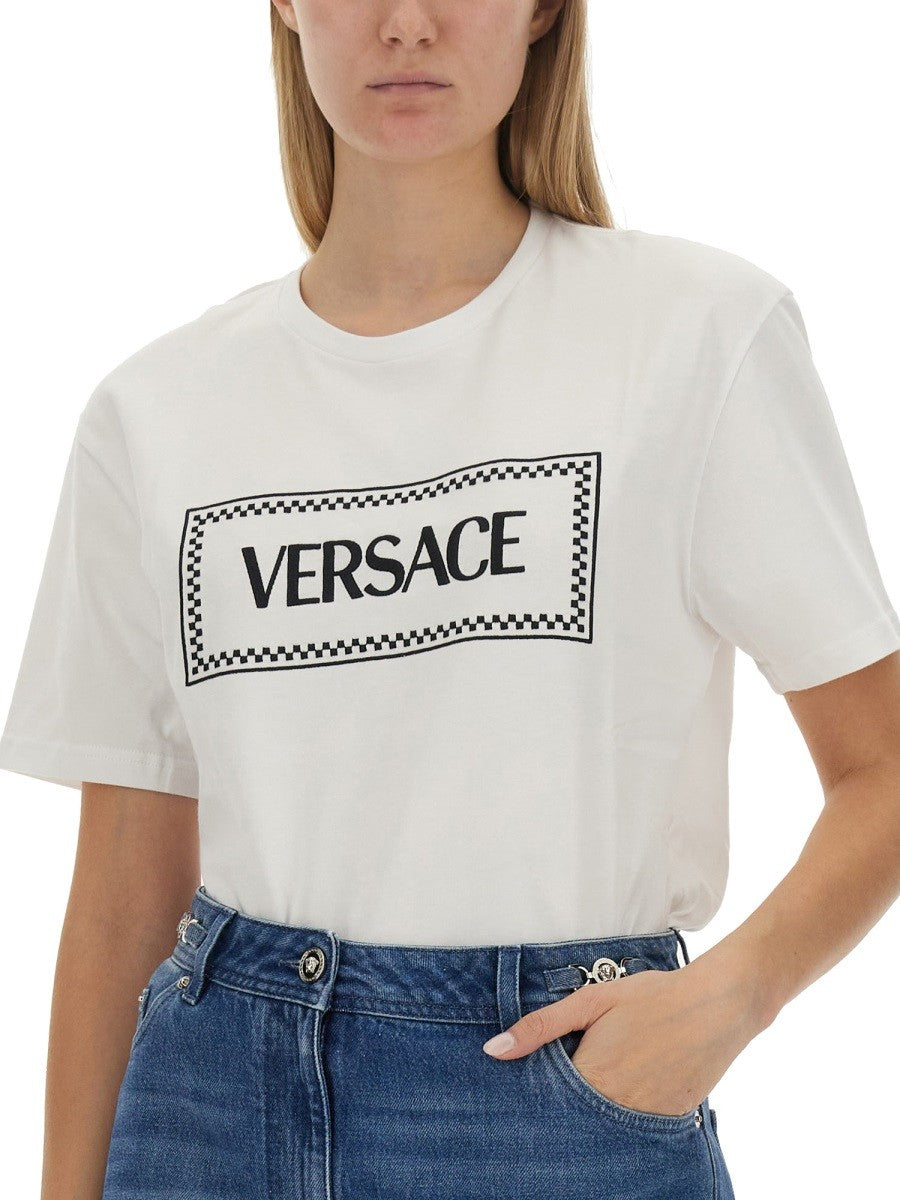 Versace T-SHIRT WITH '90S VINTAGE LOGO