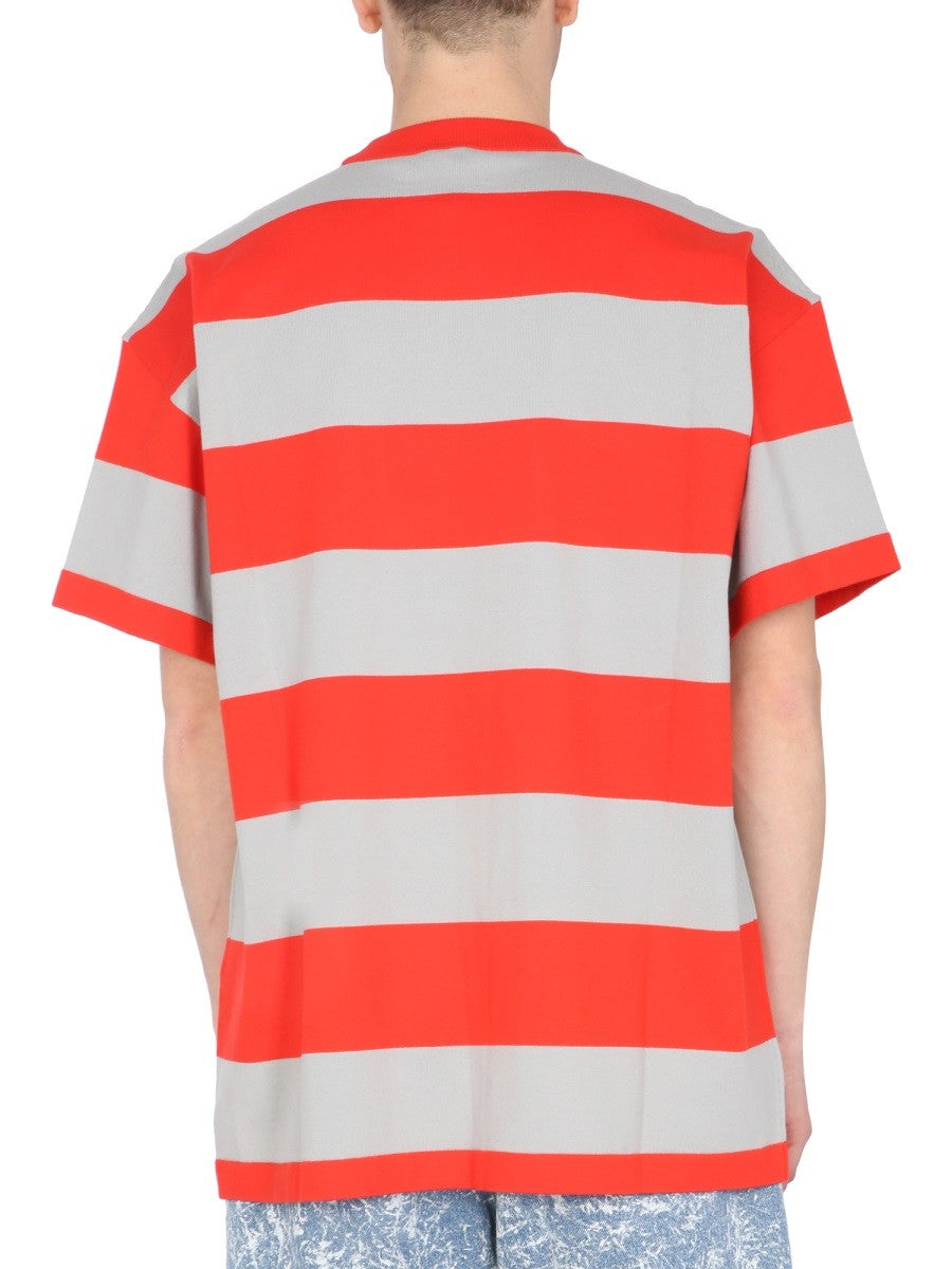 msgm T-SHIRT WITH EMBROIDERED LOGO