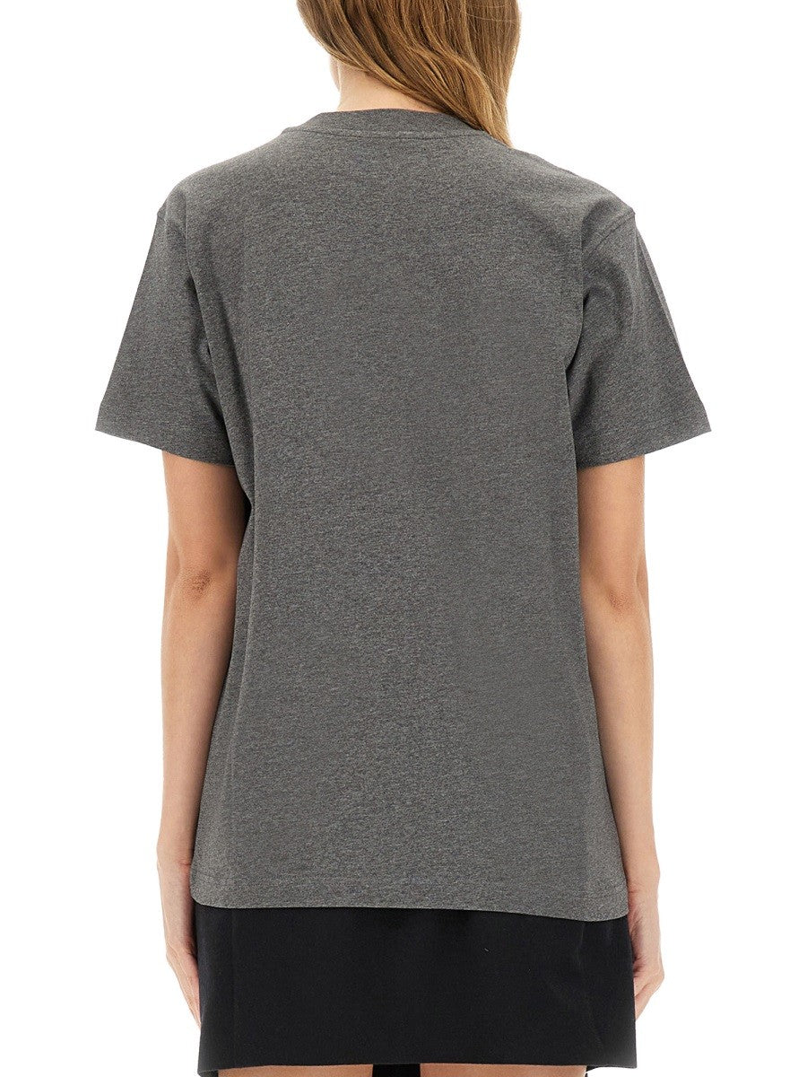 Moschino T-SHIRT WITH EMBROIDERED LOGO