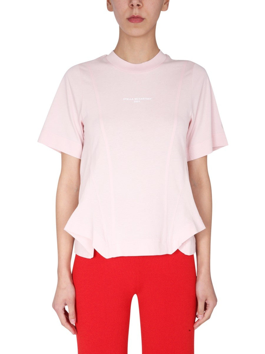 stella mccartney T-SHIRT WITH LOGO PRINT