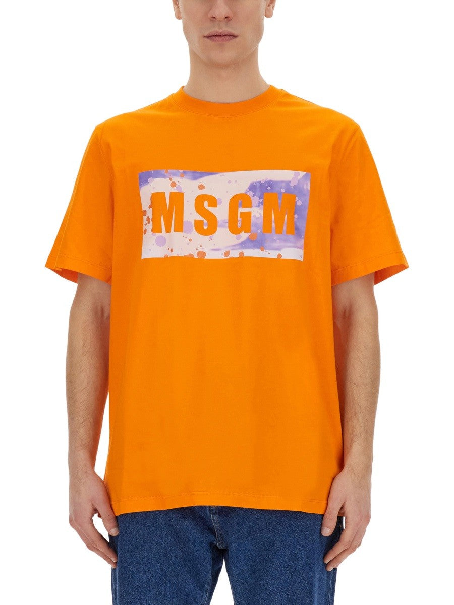 msgm T-SHIRT WITH LOGO