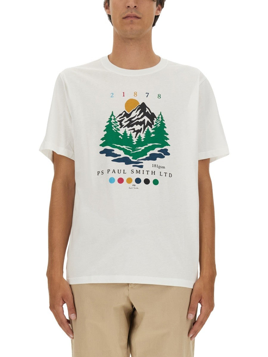 PS BY PAUL SMITH T-SHIRT WITH LOGO