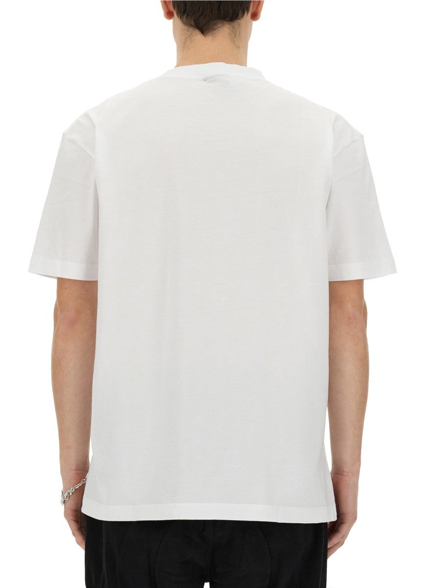 MARCELO BURLON COUNTY OF MILAN T-SHIRT WITH LOGO