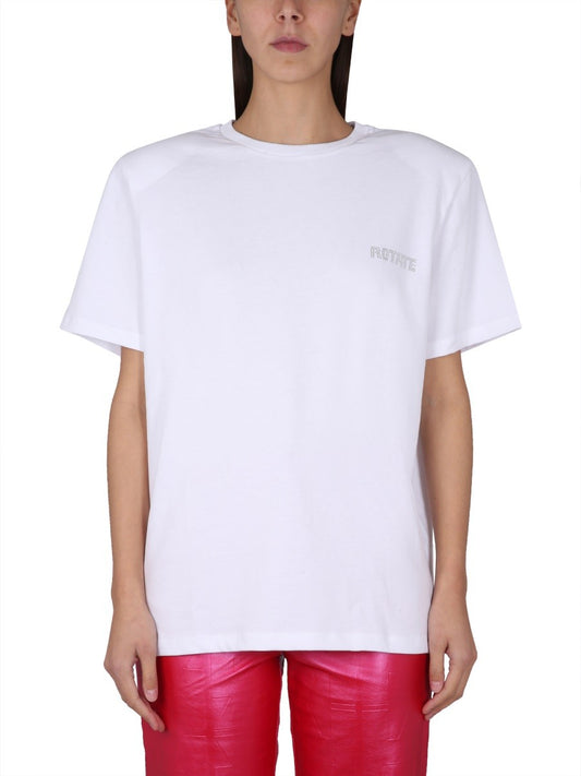 ROTATE BIRGER CHRISTENSEN T-SHIRT WITH LOGO