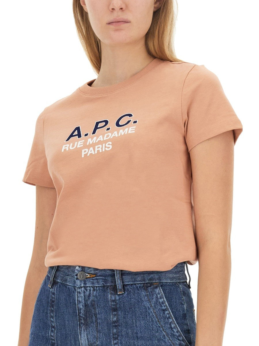 A.P.C. T-SHIRT WITH LOGO