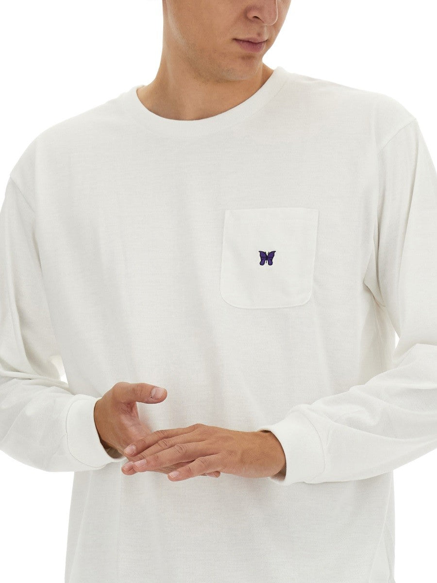 NEEDLES T-SHIRT WITH LOGO