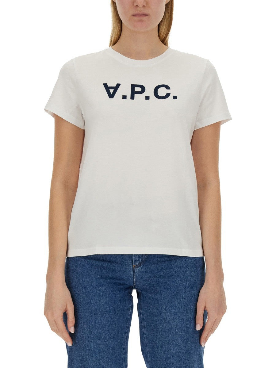 A.P.C. T-SHIRT WITH LOGO