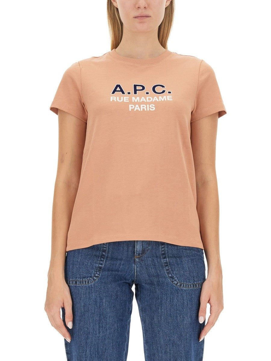 A.P.C. T-SHIRT WITH LOGO