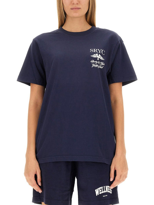 SPORTY&RICH T-SHIRT WITH LOGO