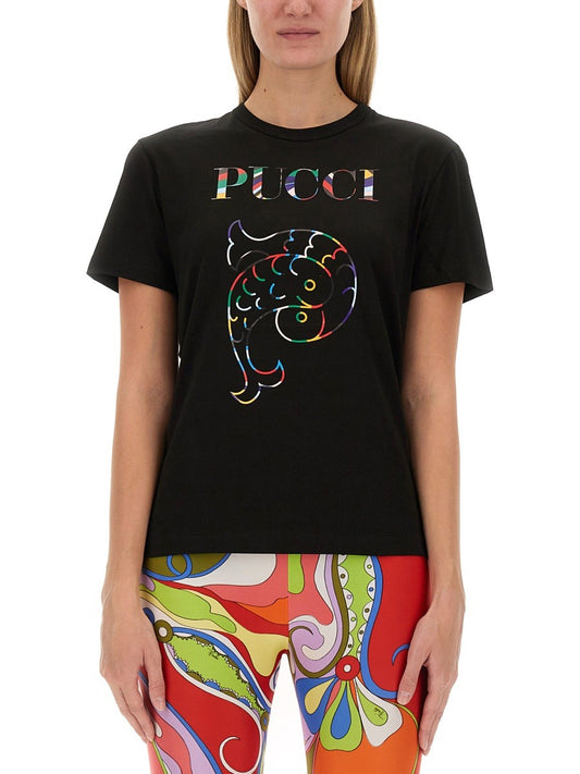 PUCCI T-SHIRT WITH LOGO