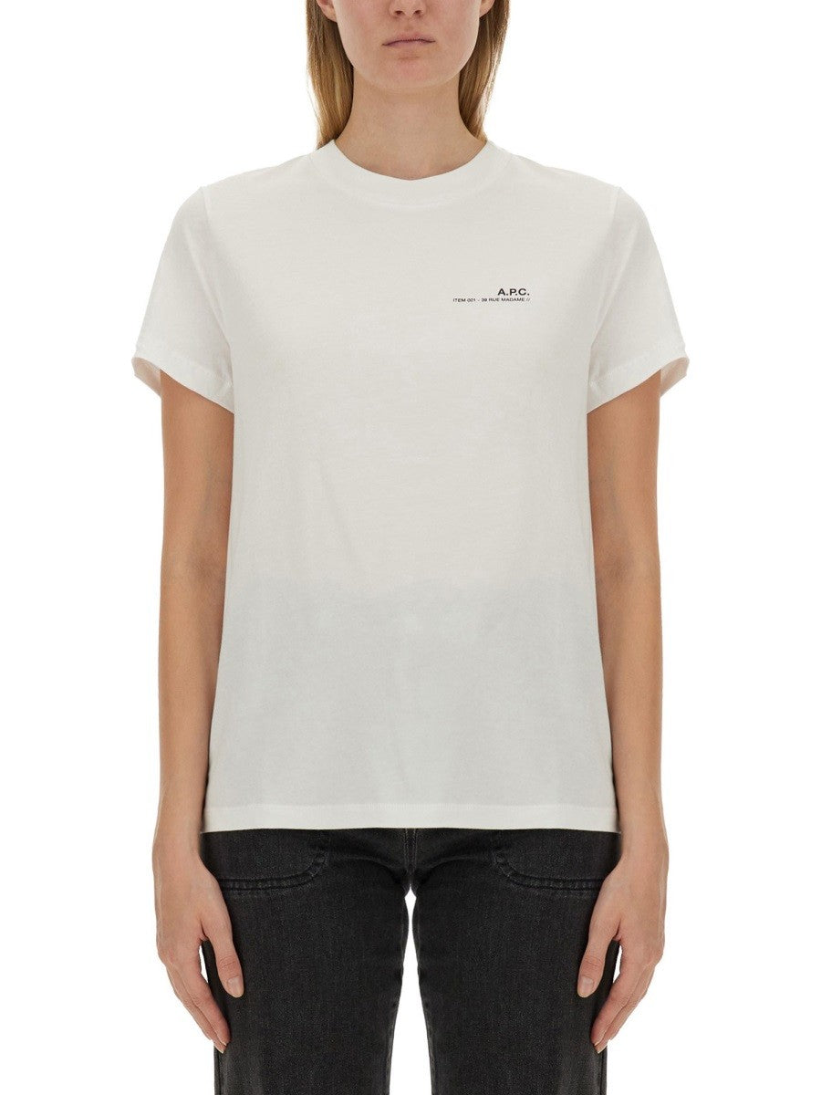 A.P.C. T-SHIRT WITH LOGO