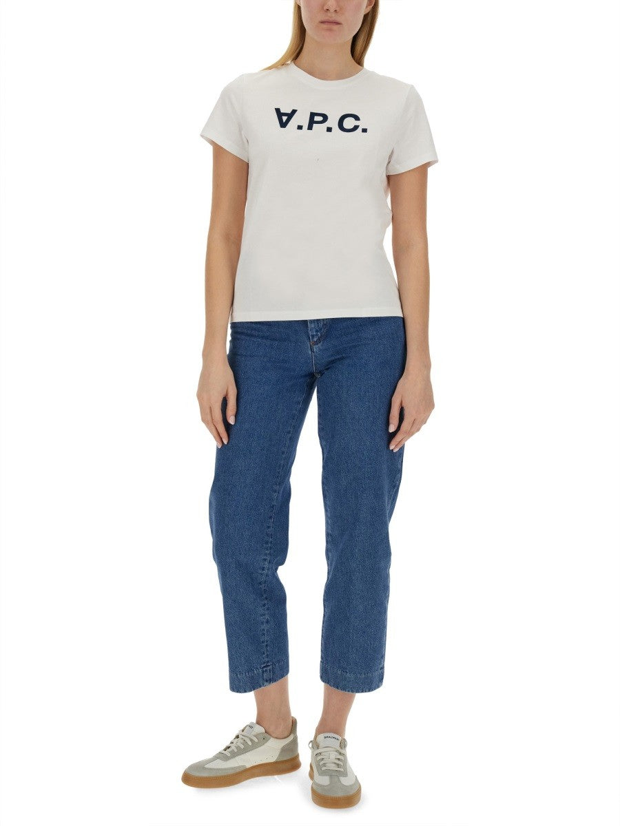 A.P.C. T-SHIRT WITH LOGO