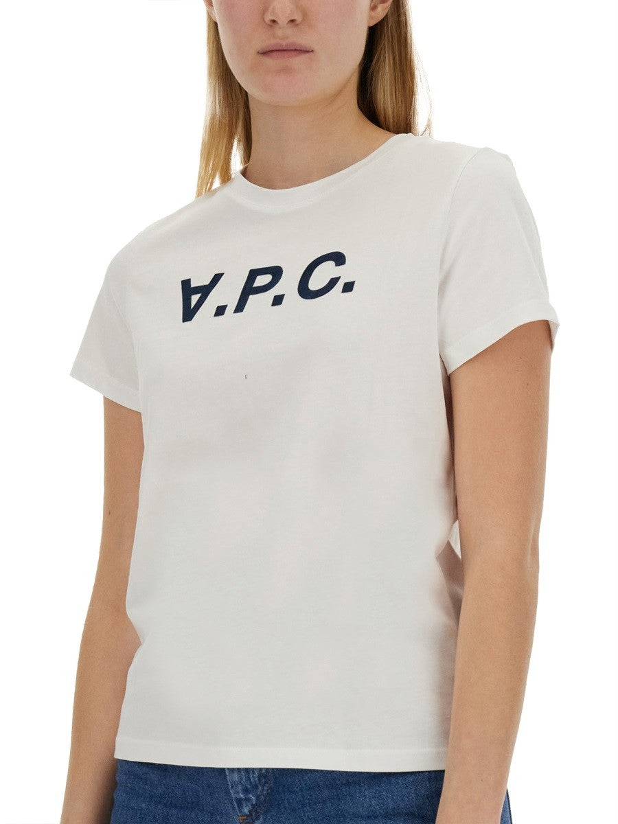 A.P.C. T-SHIRT WITH LOGO