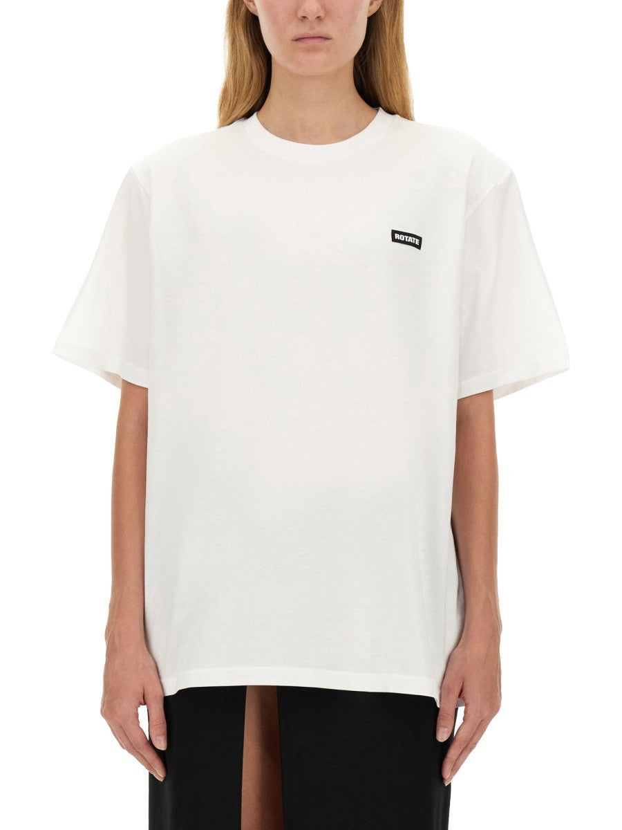 ROTATE BIRGER CHRISTENSEN T-SHIRT WITH LOGO